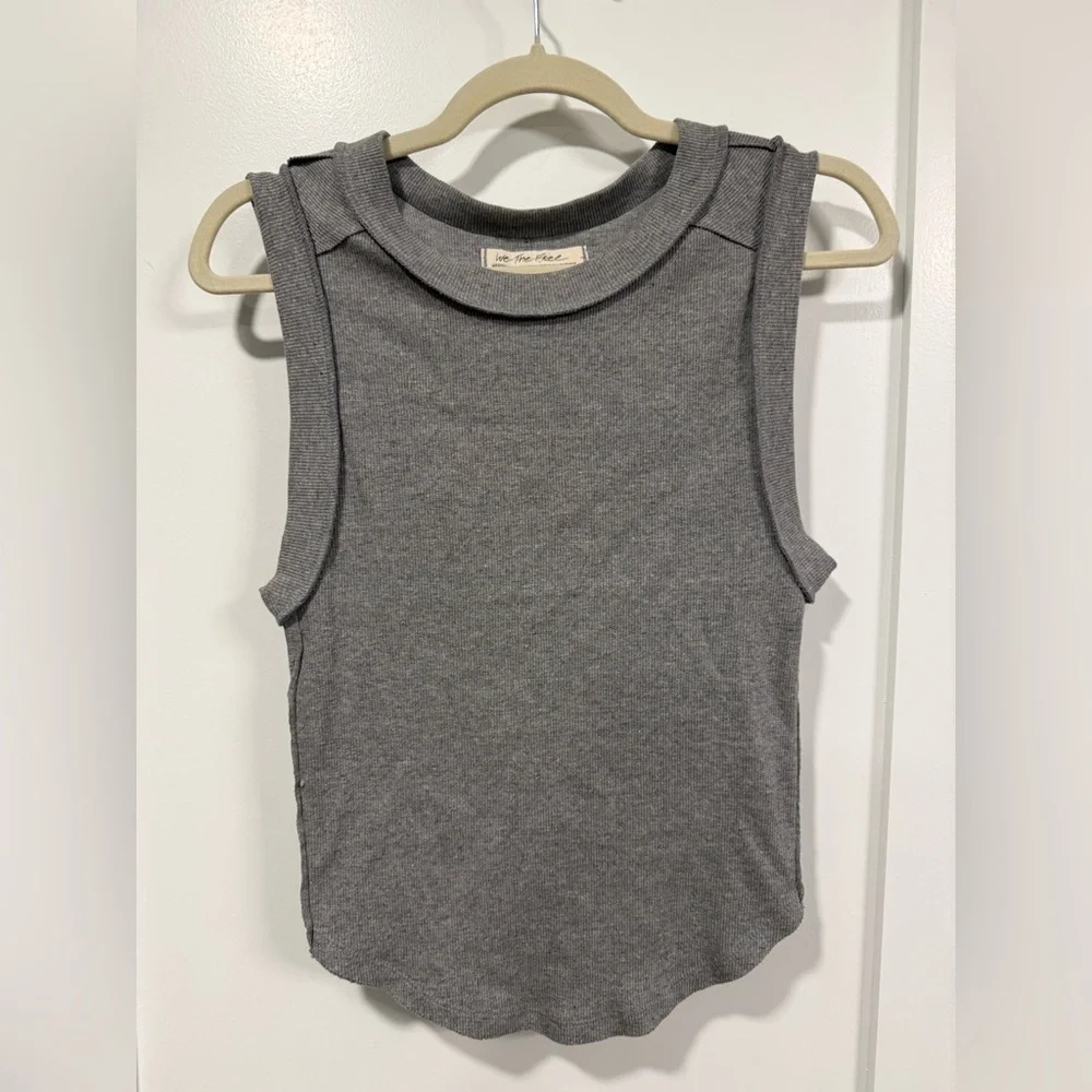 NWOT We The Free Women’s Heather Gray Kate Tank Top - Size Medium - Picture 1 of 5